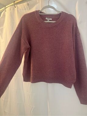 Freshman Crewneck Sweater in Dusty Mauve
